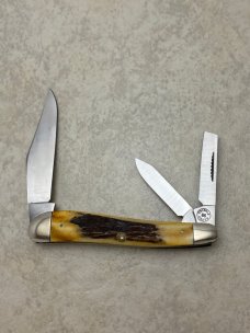 Cripple Creek USA 86 Stag Hawkeye Knife Collector's Club 1 of 100 First Edition Whittler Knife 