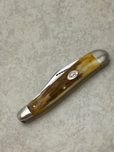 Cripple Creek USA 86 Stag Hawkeye Knife Collector's Club 1 of 100 First Edition Whittler Knife 
