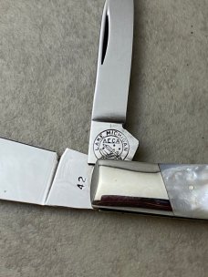 Cripple Creek USA by Bob Cargill 1981 Pearl American Edge Collector's Assn. 1 of 70 Gunstock Knife