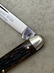 Queen 1978 USA 6135 Stainless Bone Pen Knife 