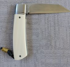 Vincenzo Balistreri Elephant Ivory Native Slipjoint 4" cld..440C.Lanyard..bead.jimping & filework 