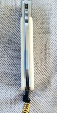 Vincenzo Balistreri Elephant Ivory Native Slipjoint 4" cld..440C.Lanyard..bead.jimping & filework 