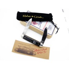 Maher & Grosh #0400 Kansas Cane Cutter by Great Eastern; 4 1/8” closed, Ebony handles,