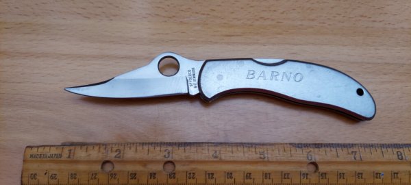 Vintage  Spyderco "Worker" pocket knife (RARE/DISCONTINUED) with Stainless Steel handle