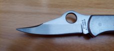 Vintage  Spyderco "Worker" pocket knife (RARE/DISCONTINUED) with Stainless Steel handle