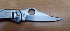 Vintage  Spyderco "Worker" pocket knife (RARE/DISCONTINUED) with Stainless Steel handle