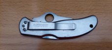 Vintage  Spyderco "Worker" pocket knife (RARE/DISCONTINUED) with Stainless Steel handle