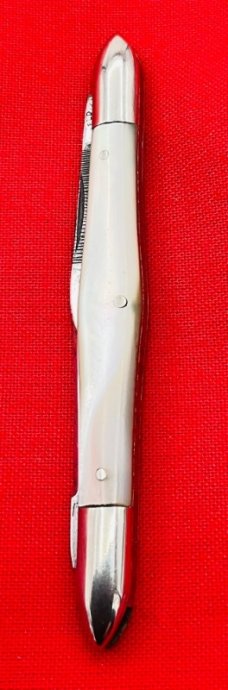 Vintage NORTHFIELD KN CO Swell Center Balloon Pen Folding Pocket Knife c.1856-1919 Mother-of-Pearl
