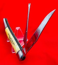 Vintage IMPERIAL PROV. USA 2-Blade Sportsmaster Outdoor Fishing Pocket Knife c.1946-1956