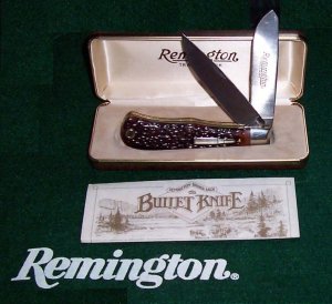 Original 1982 Remington BULLET knife Rare Hard to find at this Price. FREE SHIPPING