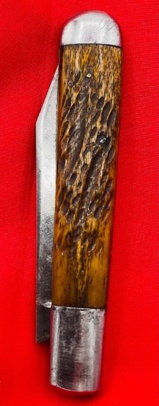 Vintage CONTINENTAL CUTLERY CO 1-Blade English Jack Folding Pocket Knife c.1915-1920 Jigged Bone