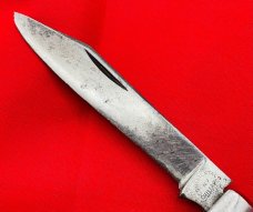 Vintage CONTINENTAL CUTLERY CO 1-Blade English Jack Folding Pocket Knife c.1915-1920 Jigged Bone