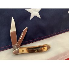 Case xx 1992 Peanut Knife (MDL# 5220 SS) w/ Great Stag Handles -NOS in M/NM Condition