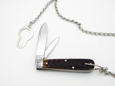 Maher & Grosh #14 Chain Knife – Boy’s Knife by Great Eastern; 3 1/2” closed, jigged bone handles