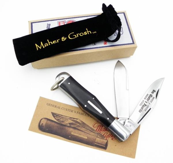 Maher & Grosh #309 General Custer’s Famous Hunting Knife by Queen Cutlery; 5 1/4” closed, 