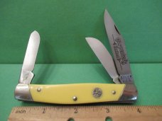 Boker USA Yellow Delrin Handle Stockman Pattern  9885