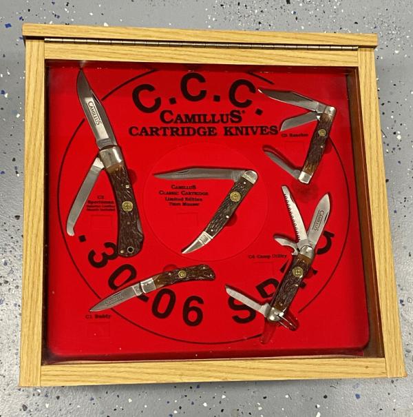 Camillus NY USA CCC- Set of 5 Delrin Knives in Display Box
