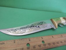Hen & Rooster 1990 NKCA Stag Handle Fixed Blade 