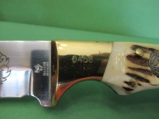 Hen & Rooster 1990 NKCA Stag Handle Fixed Blade 