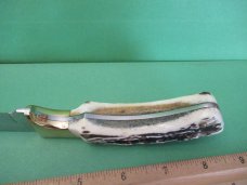 Hen & Rooster 1990 NKCA Stag Handle Fixed Blade 