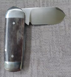 Riaan Ras Natural Giraffe Bone.Elephant Toe. N690 polish.. bolsters & caps.3.25 clsd..long pull..coa