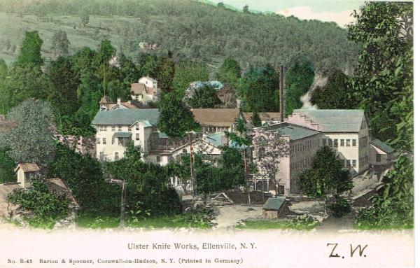 Ulster Knife Works, Ellenville, N. Y. original postcard.