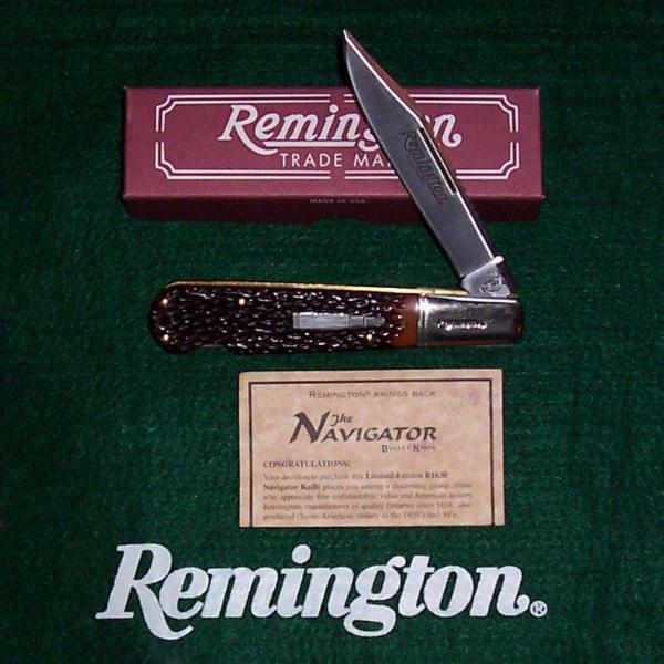 Mint 2000 Remington R-1630 The Navigator Bullet Lockback Knife