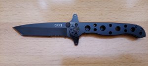 CRKT M16-10KSF Tanto Black With Triple Point Serrations Stainless Steel Handle