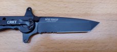 CRKT M16-10KSF Tanto Black With Triple Point Serrations Stainless Steel Handle