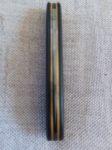 Tracy LaRock Teardrop Wharn..W2..Black G10.. 2.5" blade and 3 5/8" closed..Hamon..brass liners & pin
