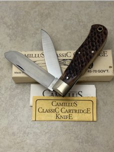 Camillus NY USA CCC-1 Bone Classic Cartridge 45-70 Gov't. Knife in Box
