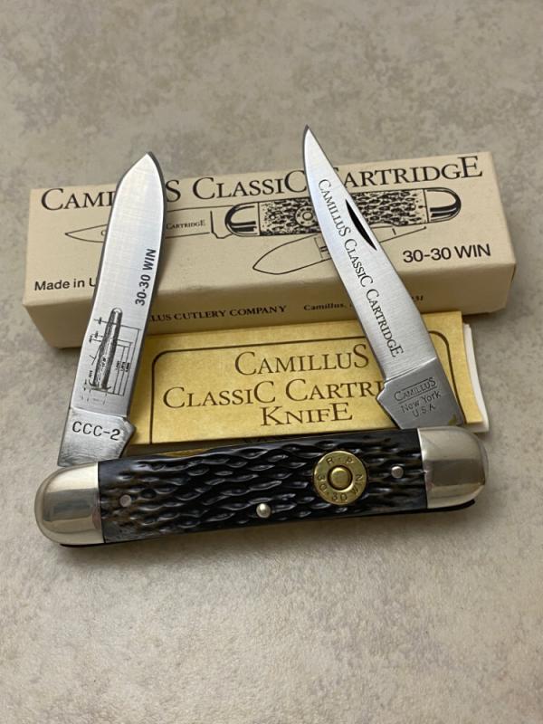 Camillus NY USA CCC-2 Bone Classic Cartridge 30-30 WIN Knife in Box