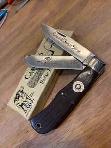 Camillus USA Safari Series CSS-1 Cape Buffalo Cocobolo Knife in Box