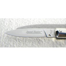 NOS AKC ITALIAN CLASSIC SPEED HUNTER BEAUTIFUL GENUINE BRAZILIAN HORN NICKEL SILVER BOLSTERS 