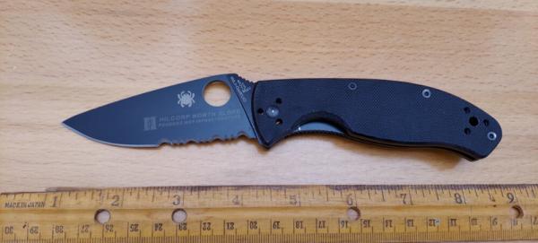Spyderco Tenacious™ G-10 Black / Black Blade Spyderco Tenacious™ G-10 Black / Black Blade