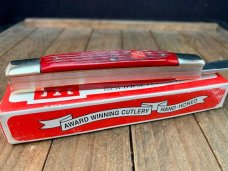 Henckels by Boker 4 Blade Congress Red Pin Feather Jigged Bone