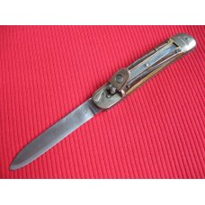 Vintage German Bonsa Stag Leverlock Switchblade Knife