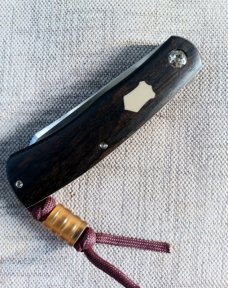 Jared Oeser Native Flipper Linerlock..Zircote...Cpm154. 4" closed..Full Swag..DOB 5/2021
