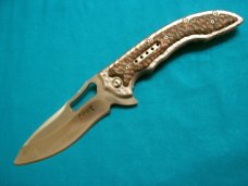 CRKT FOSSIL 5470 FOLDING HUNTER HUNTING SKINNING LOCKBACK SURVIVAL POCKET KNIFE KNIVES