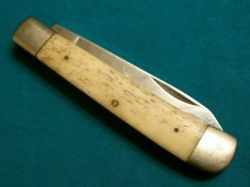 VINTAGE PARKER CUT CO EAGLE BRAND 95149 JAPAN SMOOTH BONE TRAPPER FOLDING POCKET KNIFE KNIVES OLD