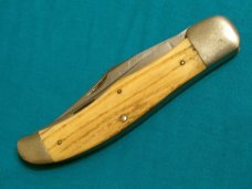 VINTAGE QUEEN FOLDING HUNTER WINTERBOTTOM JIGGED BONE TRAPPER FOLDING POCKET KNIFE KNIVES OLD
