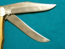 VINTAGE QUEEN FOLDING HUNTER WINTERBOTTOM JIGGED BONE TRAPPER FOLDING POCKET KNIFE KNIVES OLD