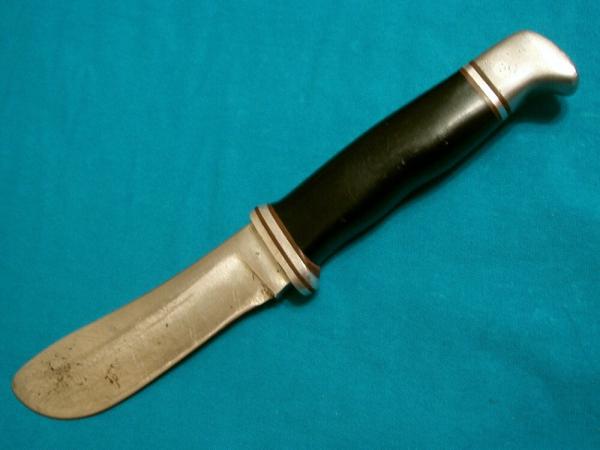 VINTAGE BUCK USA INVERTED STAMP 103 SKINNER HUNTING SKINNING SURVIVAL POCKET KNIFE KNIVES OLD SHEATH