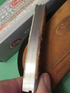 Case XX 2018 Tony Bose Premium  Brown Bone Stockman Pattern # TB632018  154CM