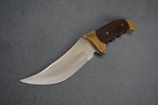 + SCARCE VTG RIGID USA 'REBEL' HUNTING KNIFE W/FINGER GROOVES & ORIG SHEATH! +
