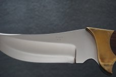 + SCARCE VTG RIGID USA 'REBEL' HUNTING KNIFE W/FINGER GROOVES & ORIG SHEATH! +