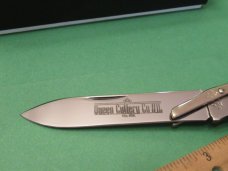 Queen Cutlery USA Linen Micarta Swing Guard Pattern # 1L