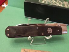 Queen Cutlery USA Linen Micarta Swing Guard Pattern # 1L