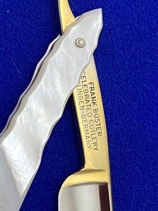 Fight'n Rooster Solingen Germany US Constitution 1 of 200 Pearl Straight Razor Knife