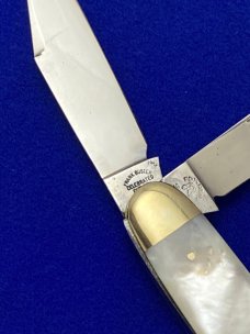 Fight'n Rooster Germany Middle TN Knife Collectors 1985 1 of 150 Pearl Cigar Stockman  Knife